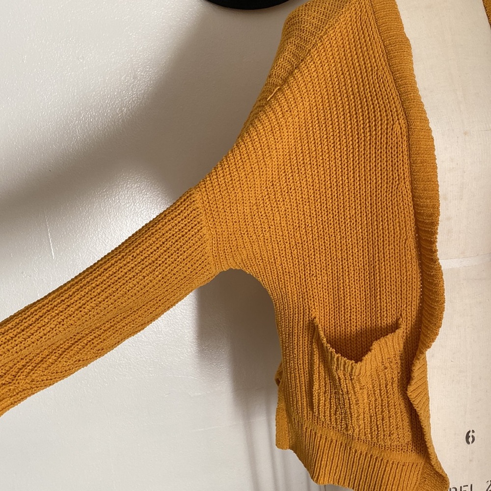 🌟HP🌟 Wild Fabel Yellow Open Front Cardigan - Picture 2 of 4